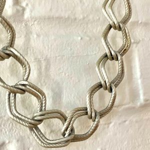 Chainlink Hnadmade Necklace- stainless and organic brass